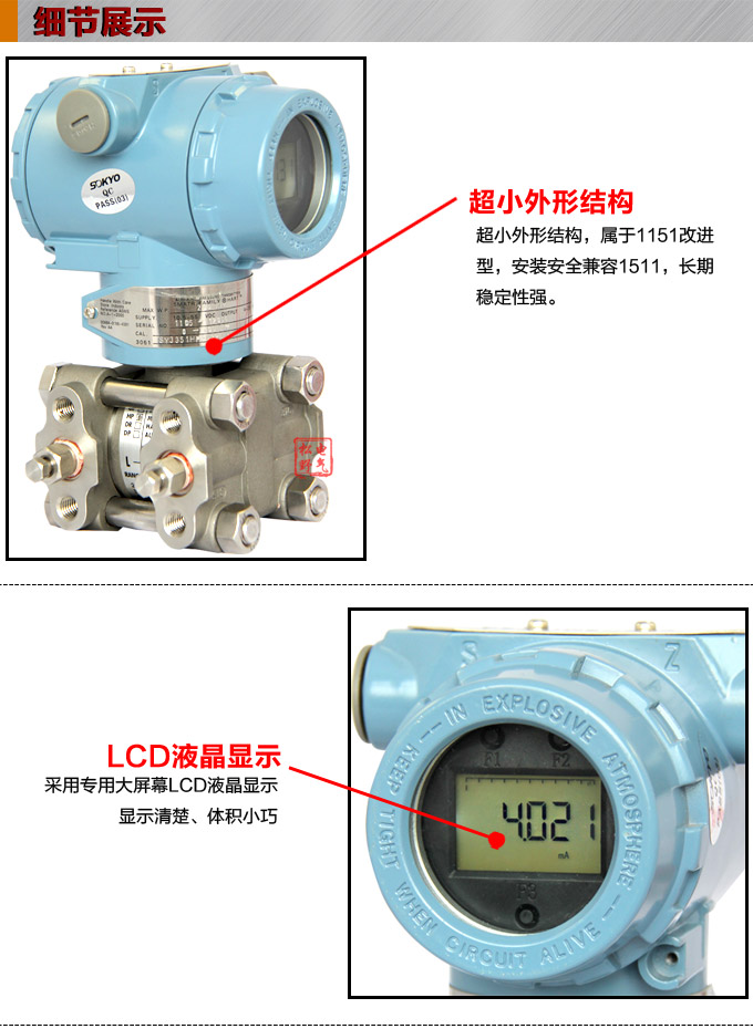 智能壓力變送器,3351GP數顯壓力變送器細節圖1